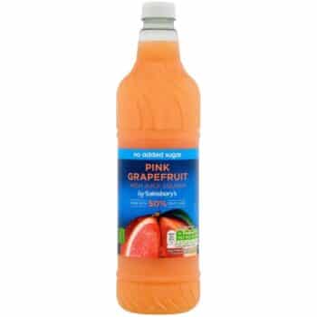 Sainsbury's High Juice Squash Pink Grapefruit No added Sugar (1 Litre)