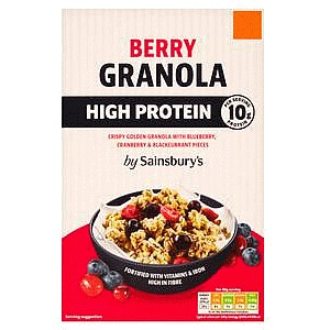 Sainsbury's High Protein Berry Granola (375g)