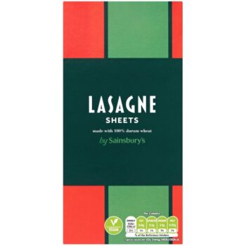 Sainsbury's Lasagne Sheets Pasta (500g)