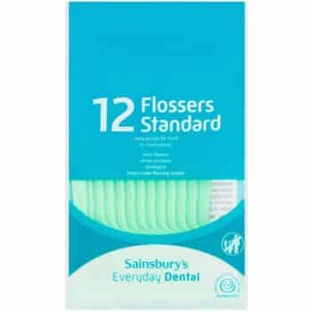 Sainsbury's Mint Flavour Toothpick Flossers (12)