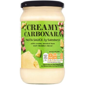 Sainsbury's Pasta Sauce Carbonara (430g)