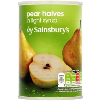 Sainsbury's Pear Halves In Light Syrup (411g)
