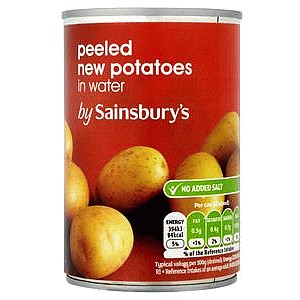 Sainsbury's Peeled New Potatoes In Water (195g*) (300g)