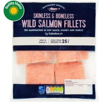 Sainsbury's Salmon Fillets (360g)