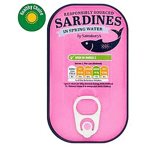 Sainsbury's Sardines in Spring Water (90g*) (120g)