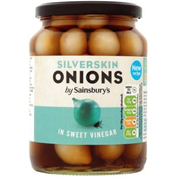 Sainsbury's Silverskin Onions in Sweet Vinegar (360g*) (680g)