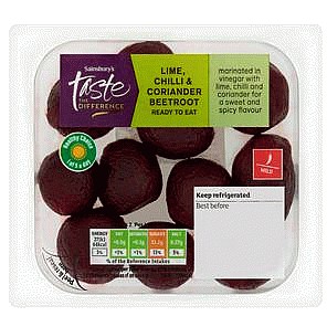 Sainsbury's Taste the Difference Lime Chilli & Coriander Beetroot (200g)