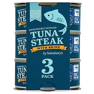 Sainsbury's Tuna Steak in Brine (3 x 120g)