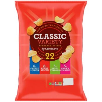 Sainsbury's Variety Multipack Crisps (22 x 25g)