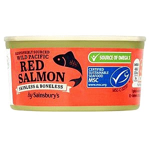 Sainsbury's Wild Pacific Red Salmon Skinless & Boneless (170g)