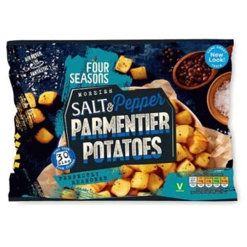 Salt & Pepper Parmentier Potatoes Coated in Butter with Salt & Crushed Black Pepper