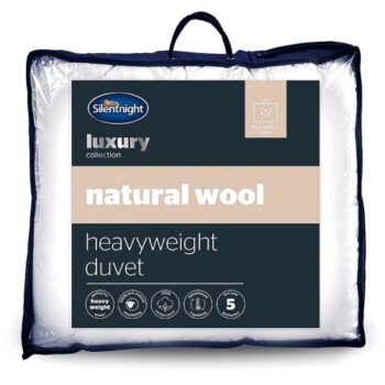 Silentnight Luxury Natural Temperature Regulating Wool Duvet Heavyweight Double
