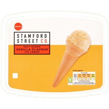 Stamford Street Co. Soft Scoop Vanilla Flavour Ice Cream (2 Litre)