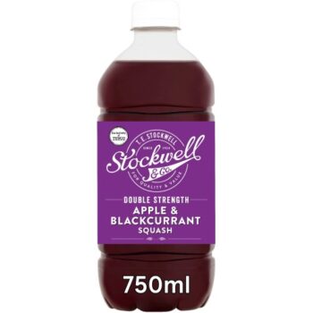 Stockwell & Co Apple & Blackcurrant No Added Sugar Squash (750ml)