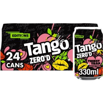 Tango Zero'd Thirst Trap Peach Pineapple and Orange Sugar Free Cans (24 x 330ml)
