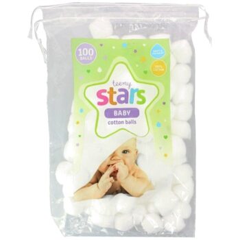 Teeny Stars Cotton Wool Balls (100Pack)