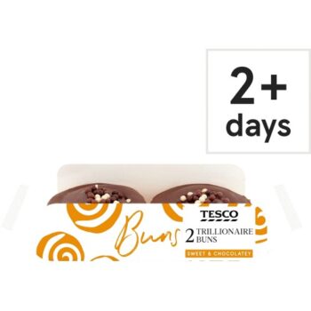 Tesco Chocolate Trillionaire Buns