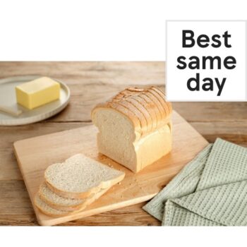 Tesco Crusty White Farmhouse Sliced Bread (400g)