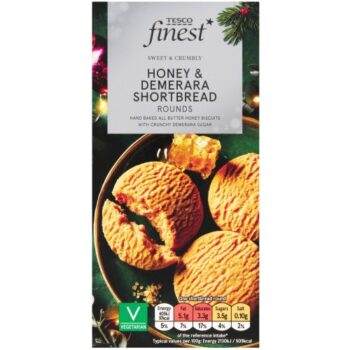 Tesco Finest All Butter Honey and Demerara Shortbread Rounds