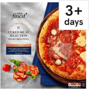Tesco Finest Italian Meats Wood Fired Pizza (405g)
