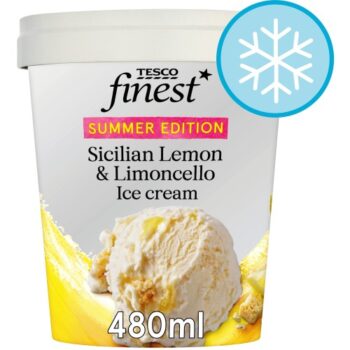 Tesco Finest Sicilian Lemon and Limoncello Ice Cream (480ml)
