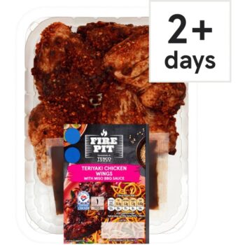 Tesco Fire Pit Teriyaki Chicken Wings With Miso BBQ Sauce