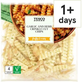 Tesco Garlic and Herb Crinkle Cut Chips (500g)