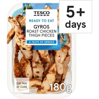 Tesco Greek Inspired Chicken Thigh Strips (180g)