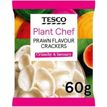 Tesco Plant Chef Prawn Flavour Crackers (60g)
