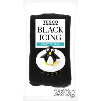 Tesco Ready To Roll Black Icing (250g)