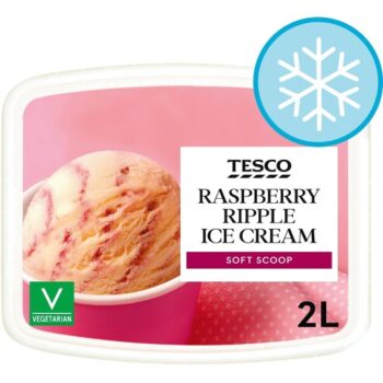 Tesco Soft Scoop Raspberry Ripple (2 Litre)