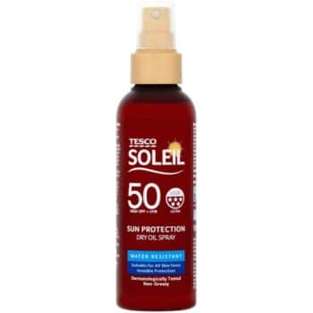 Tesco Soleil Quick Dry Oil Spray SPF50 (150ml)