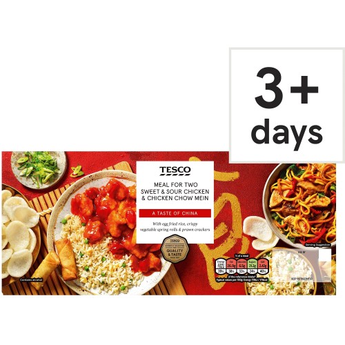 Tesco Sweet & Sour & Chow Mein Chicken Meal For 2 (995g)