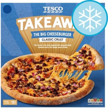 Tesco Takeaway The Big Cheeseburger Classic Crust Pizza (476g)