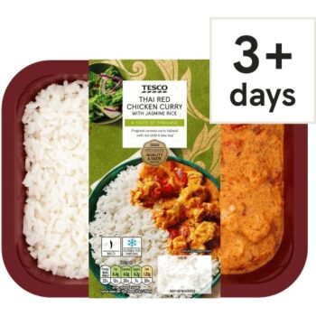 Tesco Thai Red Chicken Curry With Jasmine Rice (400g)