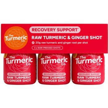 The Turmeric Co. Raw Turmeric & Ginger Shot (3 x 60ml)