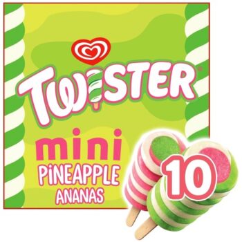 Twister Mini Pineapple Ice Cream Lollies (10 x 50ml)