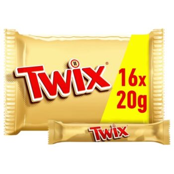 Twix 16 Funsize Caramel & Milk Chocolate Finger Biscuit Bars