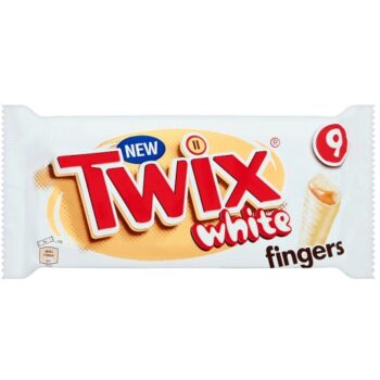 Twix Caramel & White Chocolate Fingers Biscuit Bars Multipack (9)