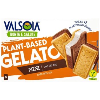 Valsoia 8 Soya Ice Cream Sandwiches (8 x 40ml)