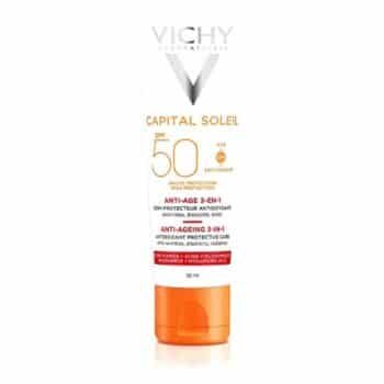 Vichy Capital Soleil Anti-Ageing 3-In-1 Daily Sun Protection Cream For Face Spf50 (50ml)