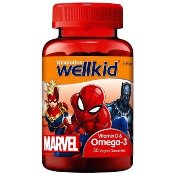 Vitabiotics Wellkid Marvel Omega-3 & Vitamin D Orange Gummies