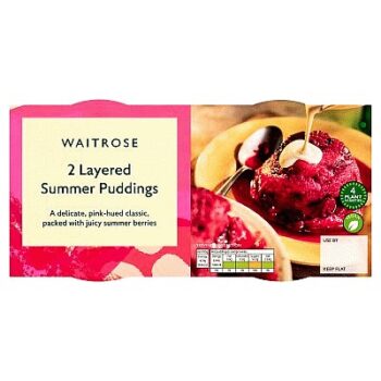 Waitrose 2 Layered Summer Puddings (2 x 150g)