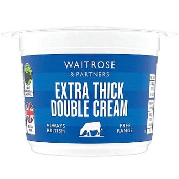Waitrose Extra Thick Double Cream (300ml)