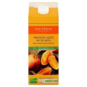 Waitrose Orange Juice with Bits Large (1.75 Litre)