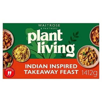 Waitrose PlantLiving Indian Inspired Takeaway Feast (1412g)