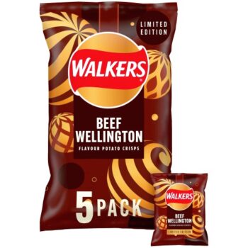 Walkers Beef Wellington Crisps Multipack (5 x 25g)
