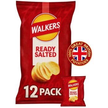 Walkers Ready Salted Multipack Crisps (12 x 25g)
