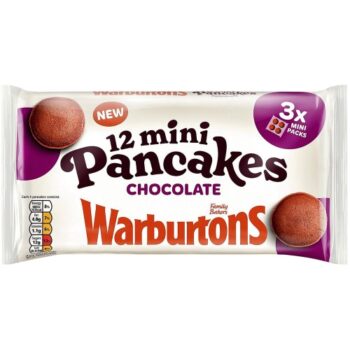 Warburtons 12 Chocolate Mini Pancakes (12)