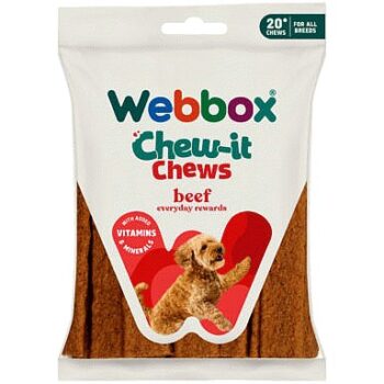 Webbox Beef Chomping Chews Dog (200g)